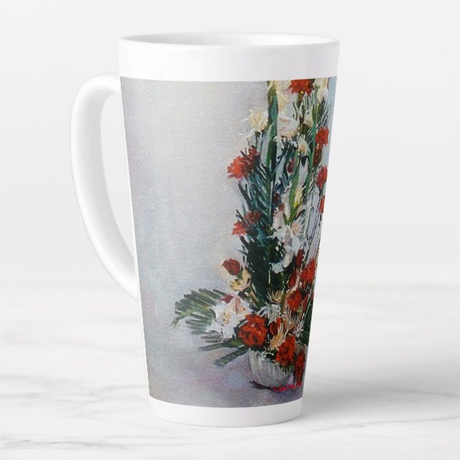 Flower life latte mug (Left Angle)