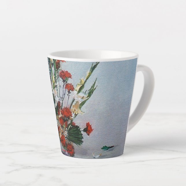 Flower life latte mug (Right Angle)