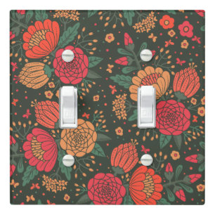 flower light switch cover