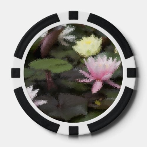 Flower Lillies Poker Chips
