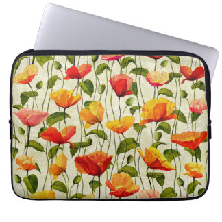 Flower line  laptop sleeve