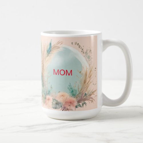 flower logo  coffee mug