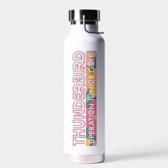 flower long logo wrap water bottle (Left)