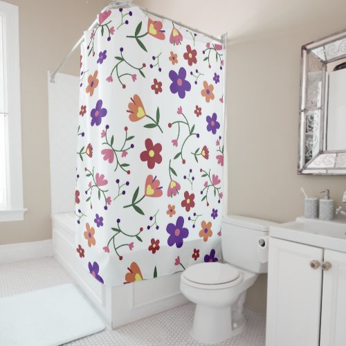 Flower Love _ Fower shop Shower Curtain