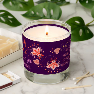 FLOWER LOVE GIFT FOR GIRLFRIEND, WIFE, HUSBAND SCENTED CANDLE