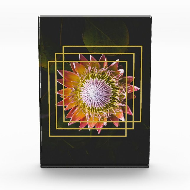 Flower Lover | Square Flower Photo Block (Front)