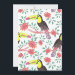 Flower Lover | Toucan Bird And Flowers Save The Date<br><div class="desc">Flower Lover | Toucan Bird And Flowers</div>