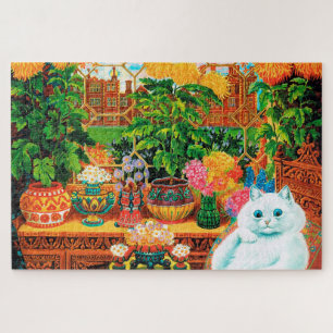 Flower Lovers Cat, Louis Wain Jigsaw Puzzle
