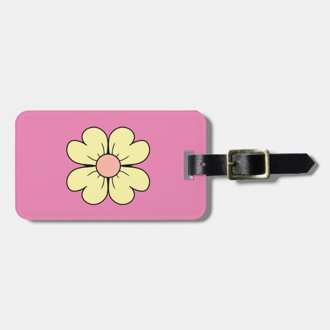 flower luggage tag (Front Horizontal)