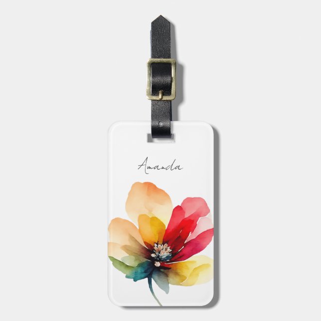 Flower Luggage Tags (Front Vertical)