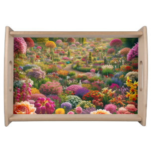 Flower magic – a paradise of colors serving tray