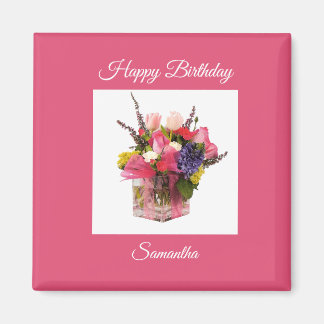 Flower Magnet (Pink)