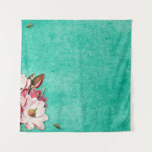 Flower magnolia paper vintage old tapestry