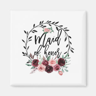 Flower Maid Of Honor Shower Wedding Bachelorette P Magnet