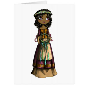 Flower Maiden Card