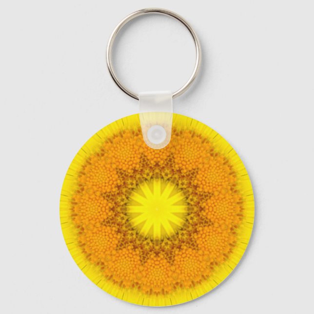 Flower Mandala 02 Keychain (Front)