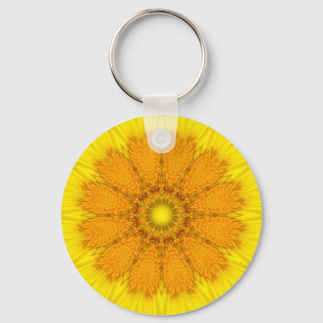 Flower Mandala 04 Keychain (Front)