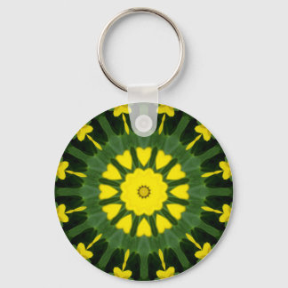 Flower Mandala 07 Keychain