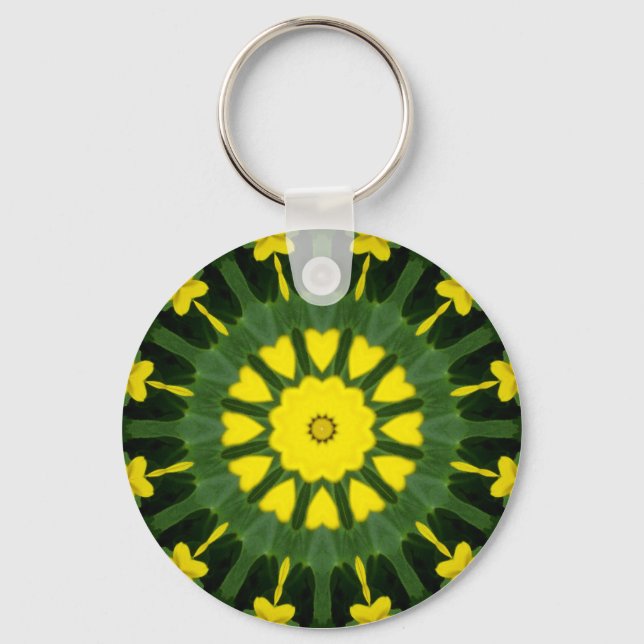 Flower Mandala 07 Keychain (Front)