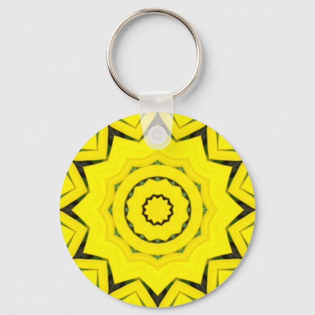 Flower Mandala 08 Keychain (Front)