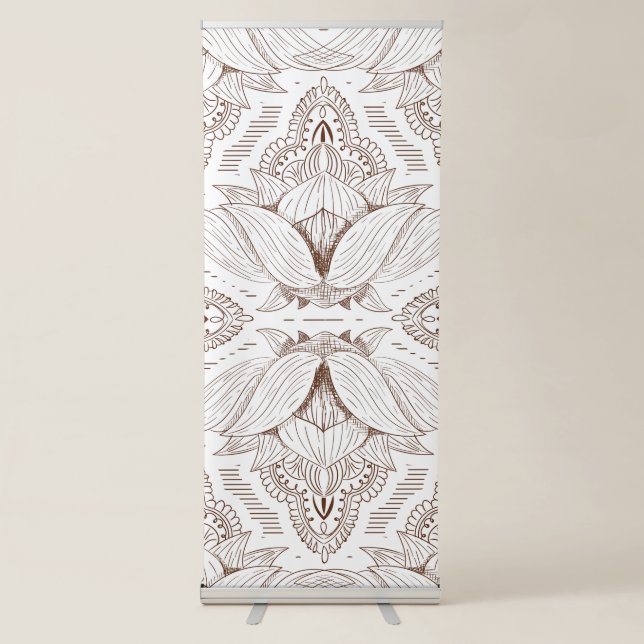 Flower Mandala 1 Retractable Banner (Front)