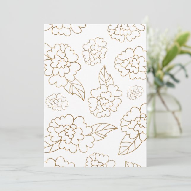 Flower Mandala 2 Thank You Card (Standing Front)