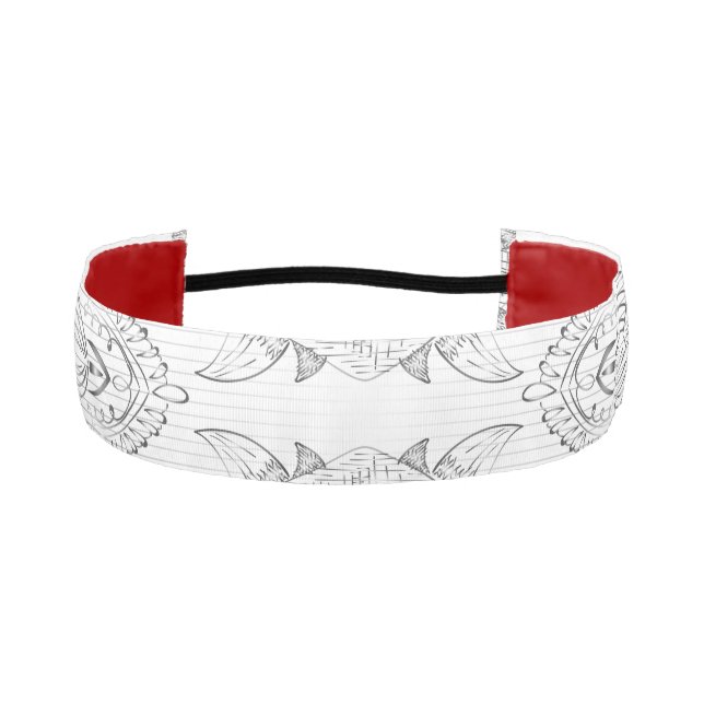 Flower Mandala 3 Athletic Headband (Front)