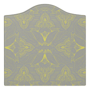 Flower Mandala 4 Door Sign