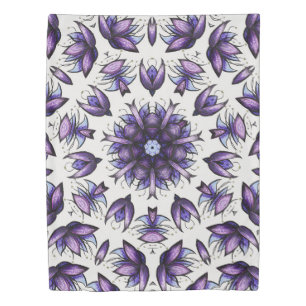Flower Mandala Abstract Kaleidoscopic Pattern Duvet Cover