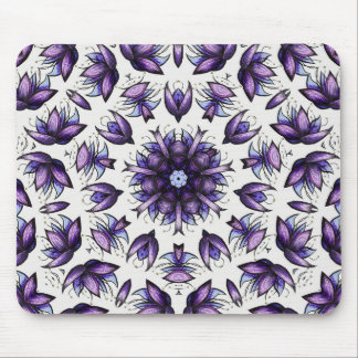Flower Mandala Abstract Kaleidoscopic Pattern Mouse Pad
