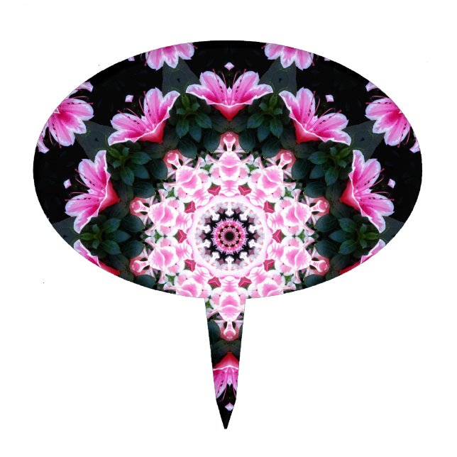 Flower Mandala Cake Topper (Front)