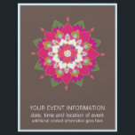 Flower Mandala Flyer<br><div class="desc">Eye catching inspired mandala design. Image can be moved around or re-sized to make room for additional text.</div>