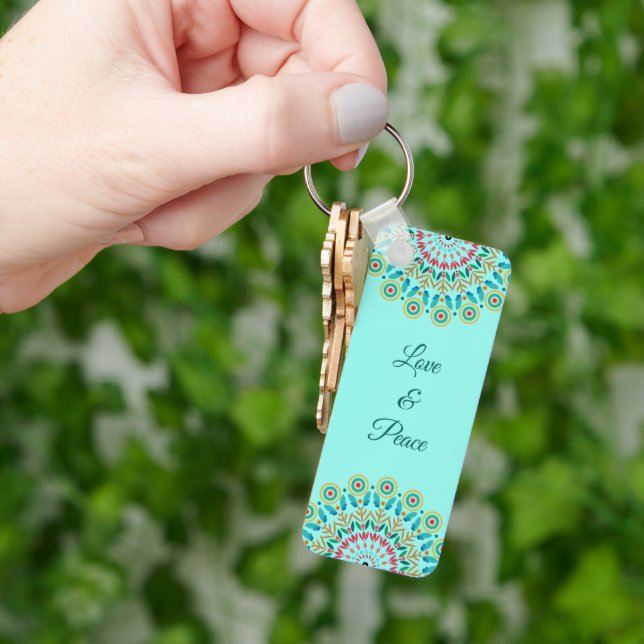Flower Mandala Keychain (Hand)