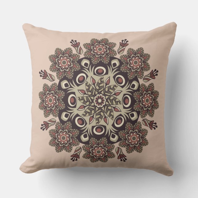 flower mandala pillow (Front)