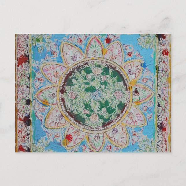 Flower Mandala Postcard (Front)