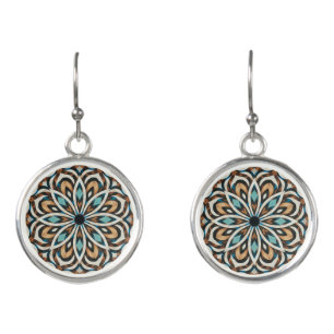 Flower Mandala Weave Earrings