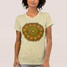 Flower Mandala With Glowing Shades of Yellow