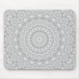 Flower Mandalal_MG_2221 BlackNWhite Mouse Pad