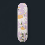 Flower Market Amsterdam Abstract Retro Daisies Skateboard<br><div class="desc">Flower market Amsterdam: floral art – flowers print – pastel lilac / lavender – retro daisies.</div>
