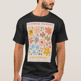 Flower Market Amsterdam  T-Shirt