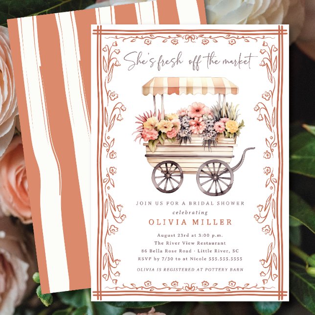 Flower Market  Bridal Shower Invitation (Creator Uploaded)