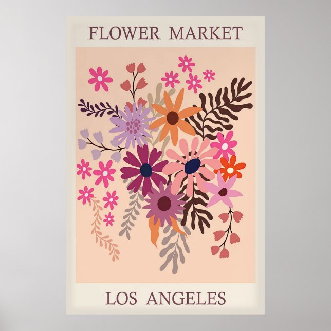 Flower Market Los Angeles Poster (Front)