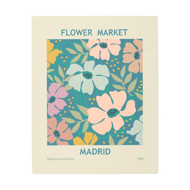 Flower Market Madrid Print (Front)