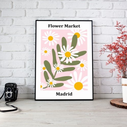 Flower Market Madrid Wall Art Design
