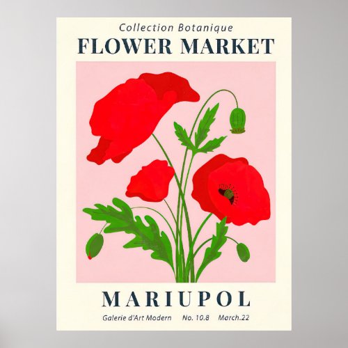 Flower Market Mariupol Poster