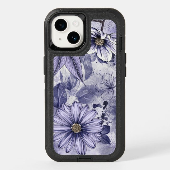 Flower Market Purple Floral OtterBox  iPhone Case (Back)