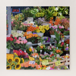Flower Market -Streets of Germany -20x20 -676 pcs Jigsaw Puzzle