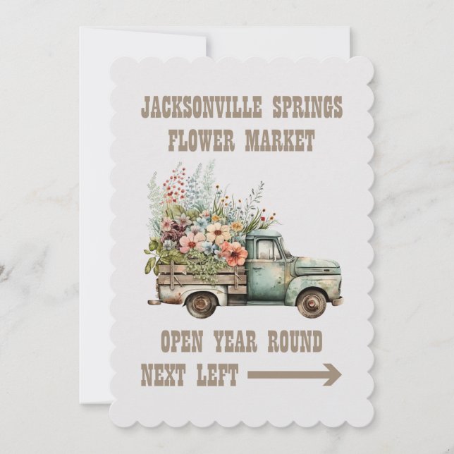 FLOWER MARKET THANK YOU CARD (Front)