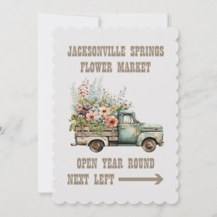 FLOWER MARKET THANK YOU CARD