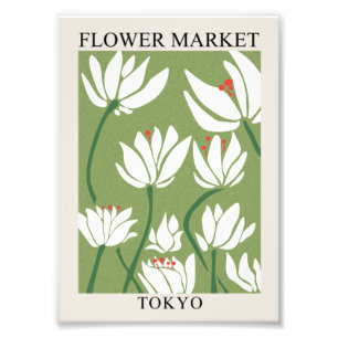 FLOWER MARKET TOKIO   DIGITAL VERSION PHOTO PRINT